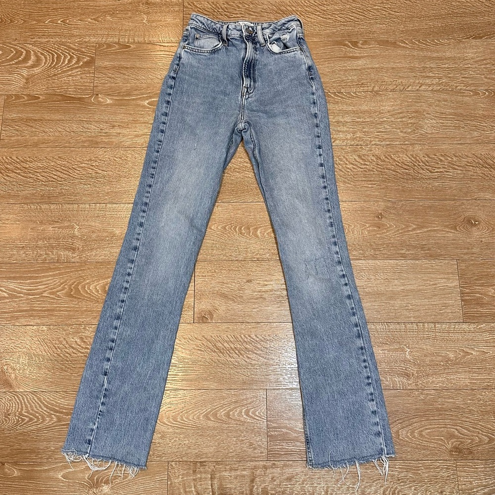 Zara High Waisted Denim Jeans